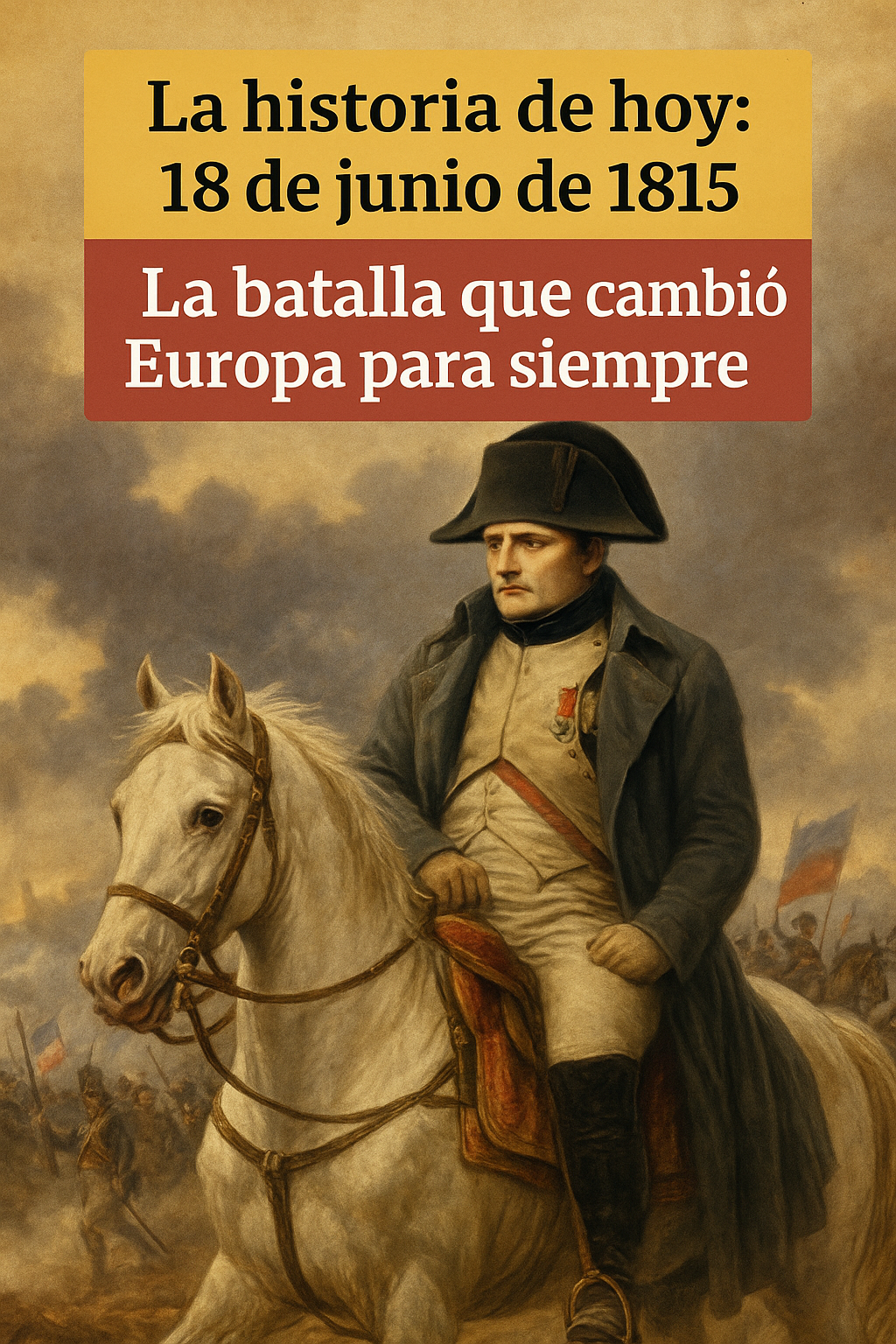 Batalla Waterloo - Napoleón
